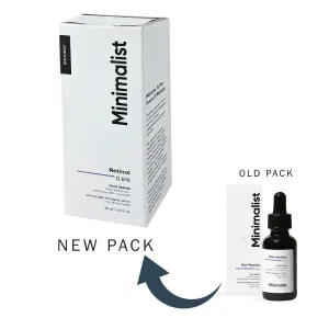 Minimalist Retinol 0.6% Face Serum for Mid Strength Anti-Aging for all Skin Types